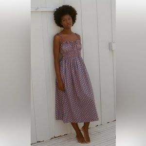 DOEN Rhoda Dress -- Mazarine Sunrise Paisley